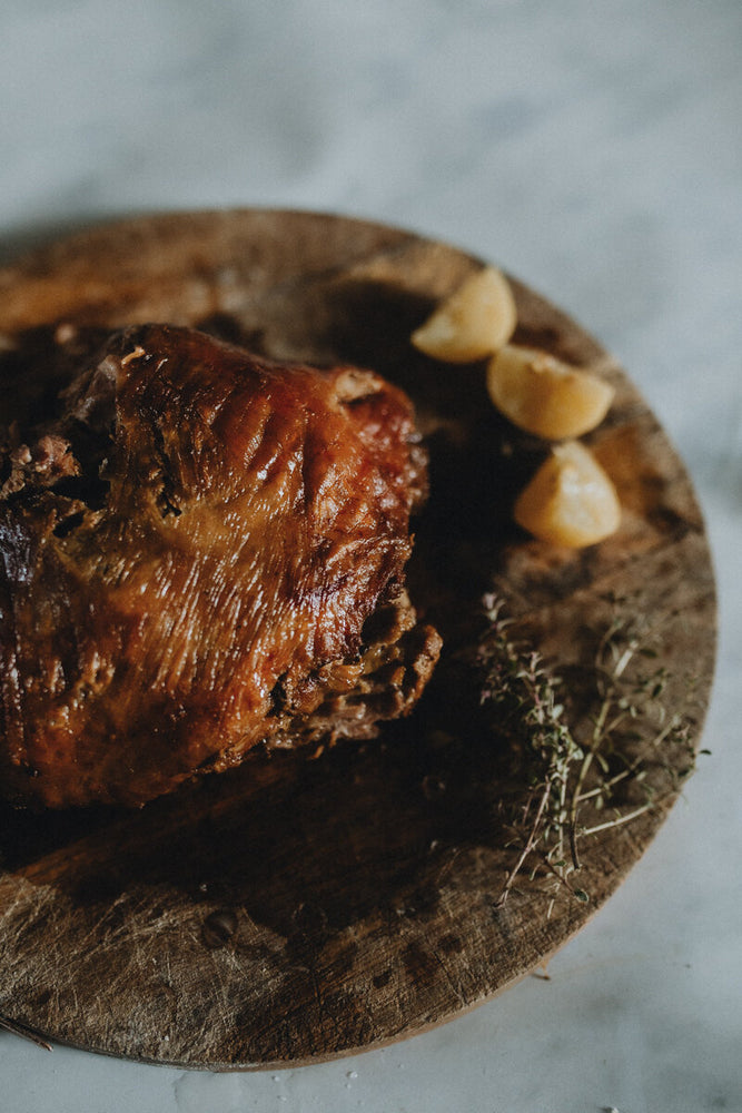 Slow Roast Soay Lamb with Preserved Lemons