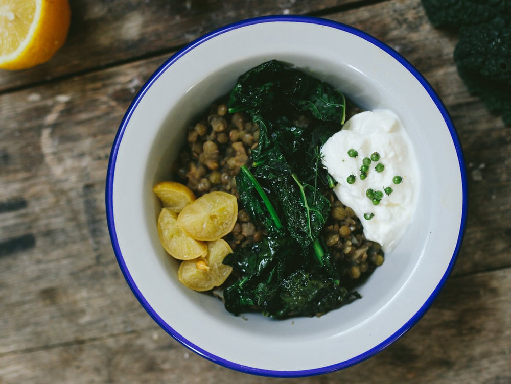 Lentil, coriander and lemon soup