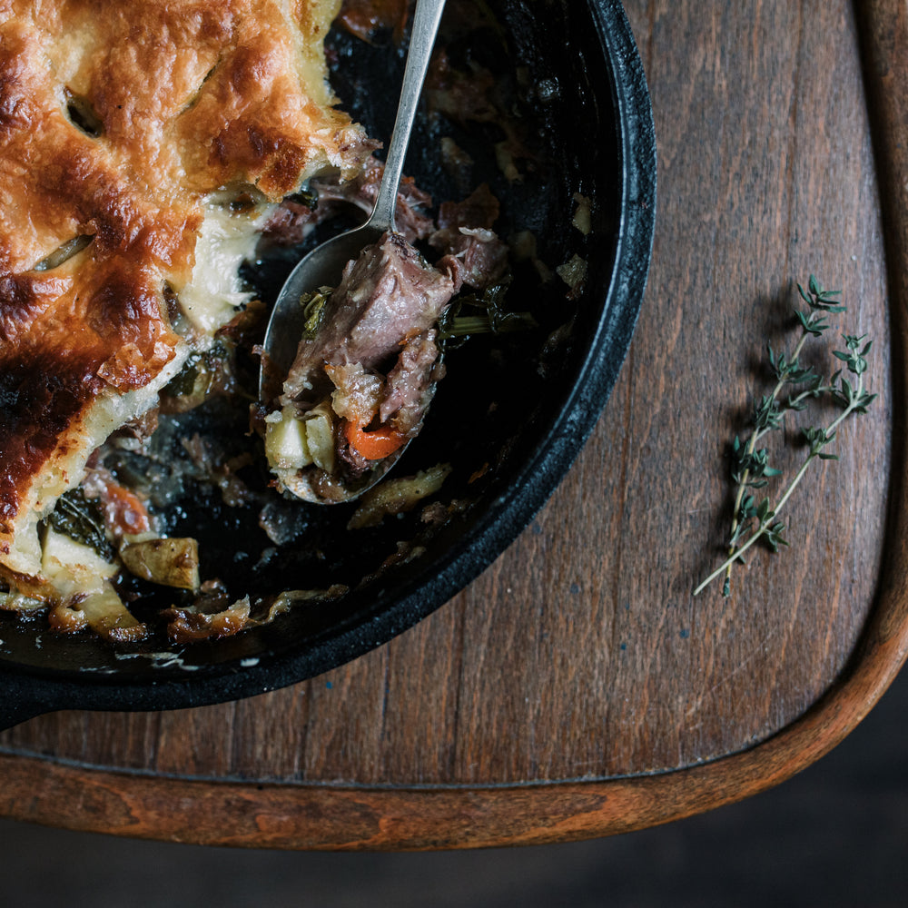 Slow Cooker Season -  Lamb Flank and Thyme Pie