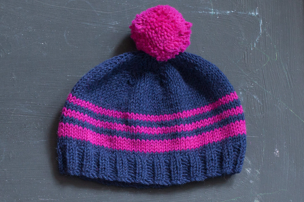 Knit Flat Hat