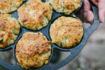 Wild Green and Cheese Scones